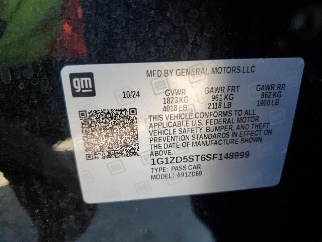 2025 CHEVROLET MALIBU LT 1G1ZD5ST6SF148999