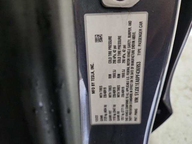 2023 TESLA MODEL 3 5YJ3E1EA8PF436953