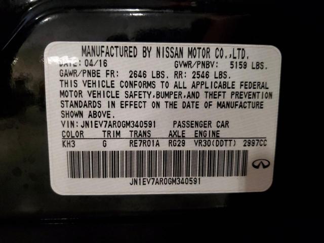 2016 INFINITI Q50 PREMIU JN1EV7AR0GM340591