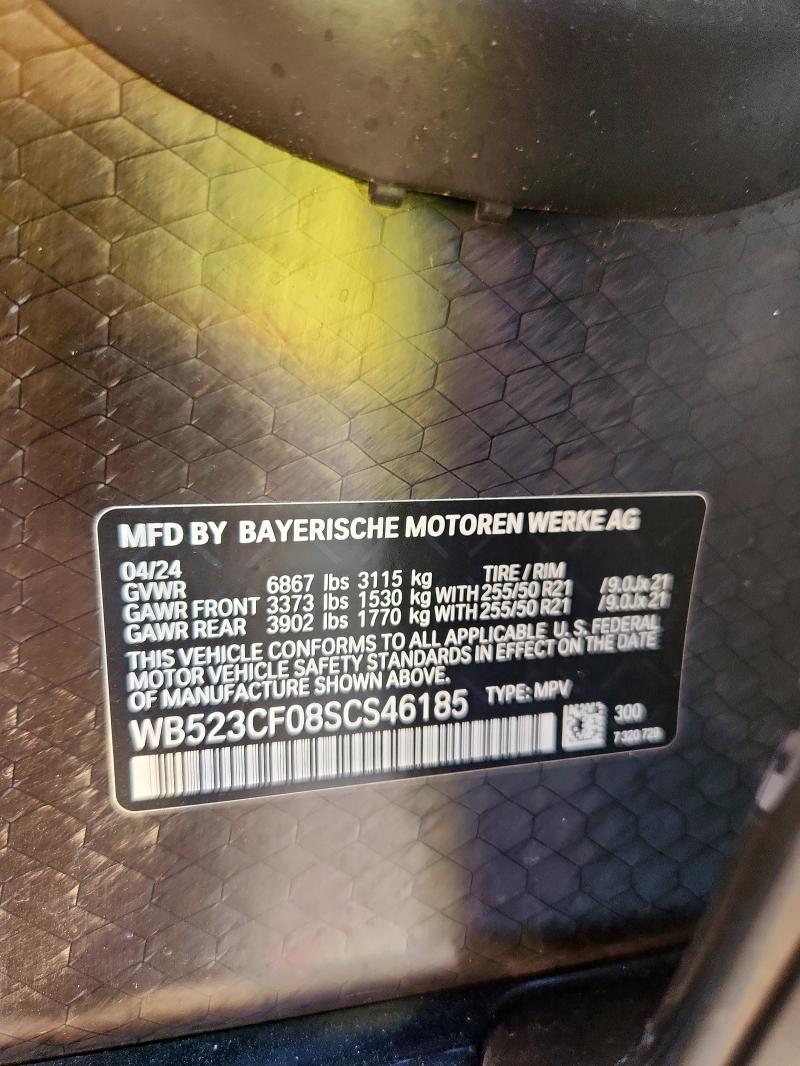 2025 BMW IX XDRIVE5 WB523CF08SCS46185