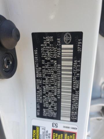 2018 TOYOTA CAMRY XSE 4T1B61HK6JU133788