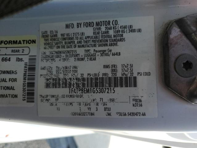 2016 FORD MUSTANG 1FATP8EM1G5307215