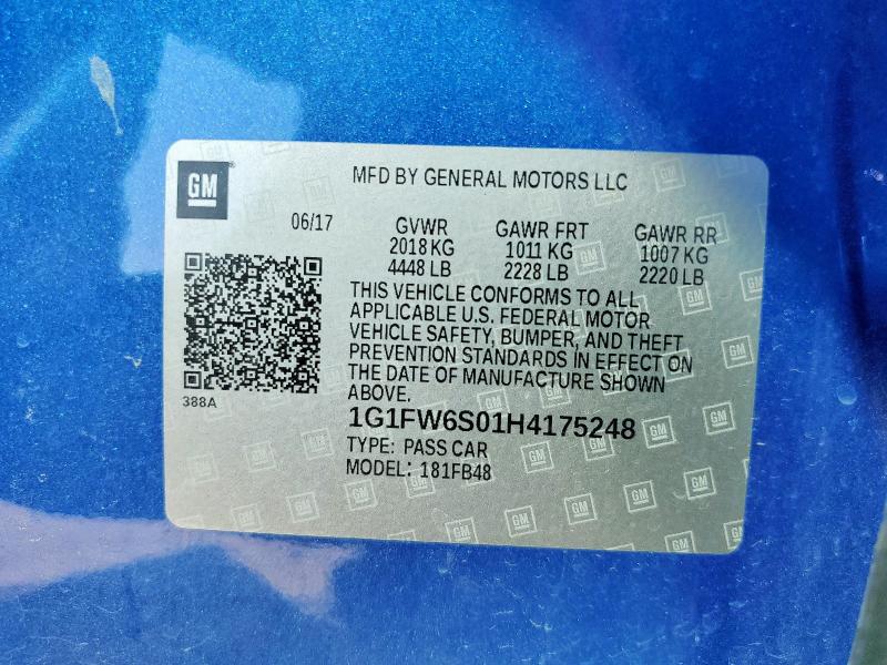 2017 CHEVROLET BOLT EV LT #3274870103