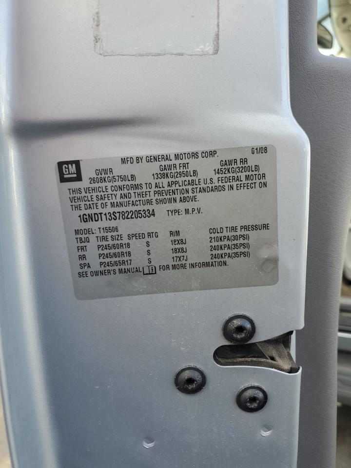 Lot #3317120980 2008 CHEVROLET TRAILBLAZE