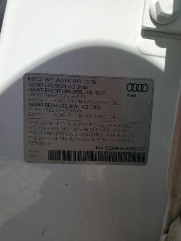 2017 AUDI Q5 PREMIUM WA1C2AFP5HA069977
