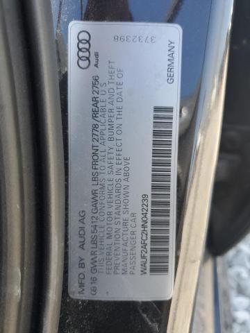 2017 AUDI A6 PREMIUM WAUF2AFC2HN042239