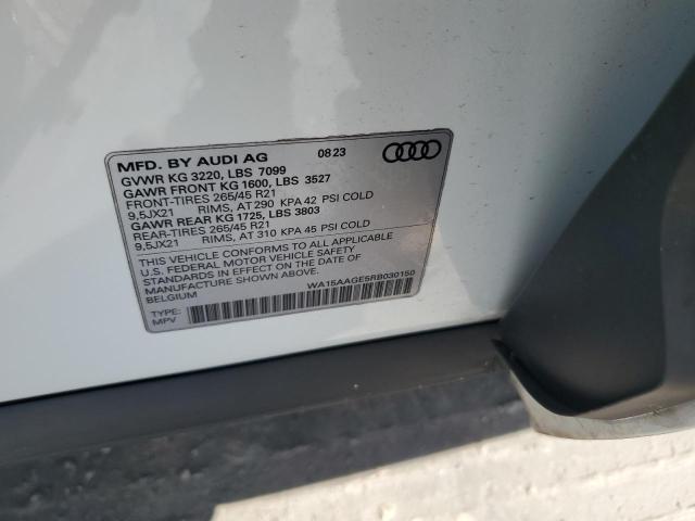 2024 AUDI Q8 E-TRON WA15AAGE5RB030150