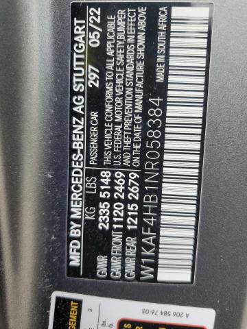 2022 MERCEDES-BENZ C 300 4MAT W1KAF4HB1NR058384