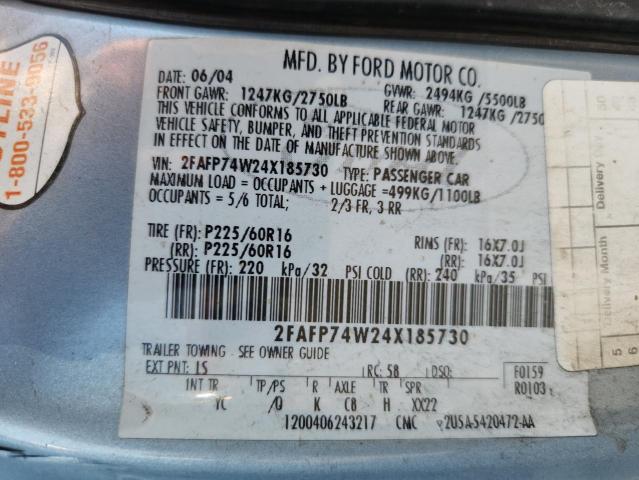 2004 FORD CROWN VICTORIA LX #3287577328