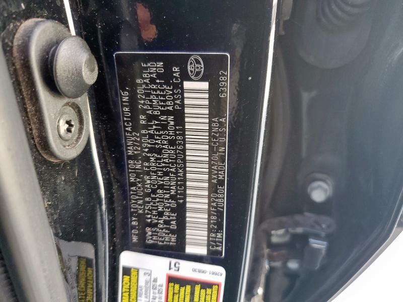 2023 TOYOTA CAMRY LE 4T1C11AK5PU763811