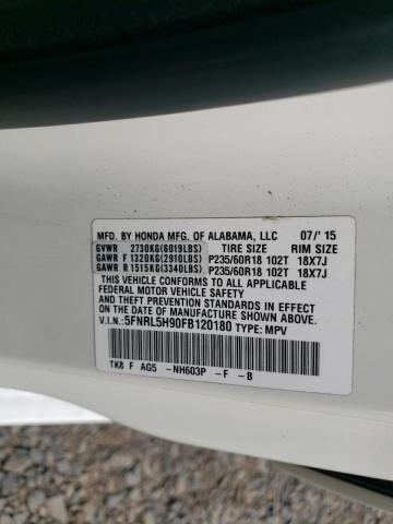 2015 HONDA ODYSSEY TO 5FNRL5H90FB120180