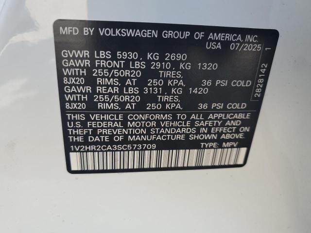 2025 VOLKSWAGEN ATLAS SE 1V2HR2CA3SC573709