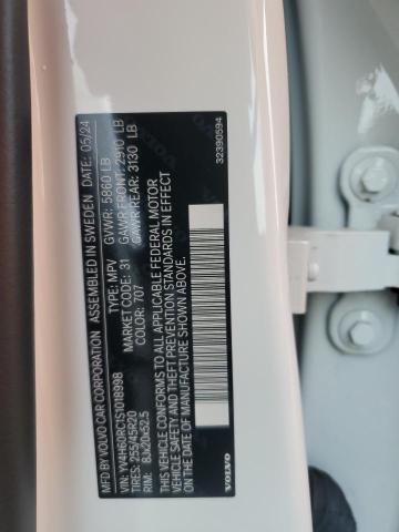 2025 VOLVO XC60 PLUS YV4H60RC1S1018998