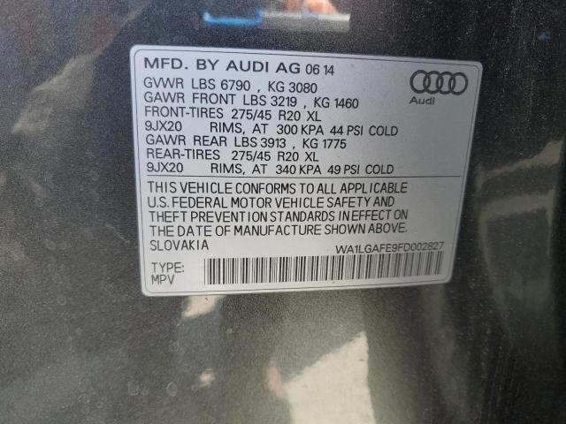 2015 AUDI Q7 PREMIUM PLUS WA1LGAFE9FD002827