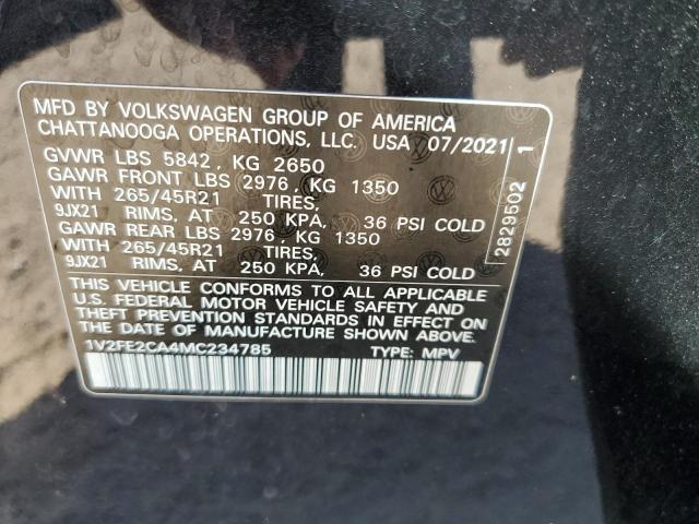 2021 VOLKSWAGEN ATLAS CROS 1V2FE2CA4MC234785