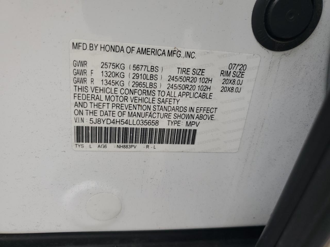 ACURA MDX TECHNOLOGY