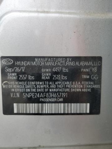 2018 HYUNDAI SONATA SE 5NPE24AF8JH657191