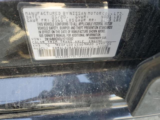 2020 NISSAN SENTRA SV 3N1AB8CV0LY210082