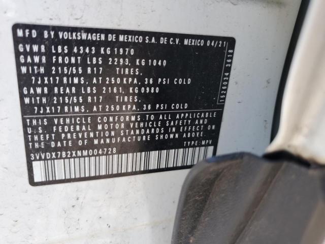 2022 VOLKSWAGEN TAOS S #3293552462