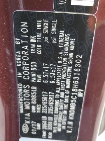 2017 KIA SEDONA LX - KNDMB5C18H6316302