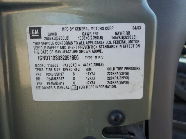 2003 CHEVROLET TRAILBLAZE #3258848812