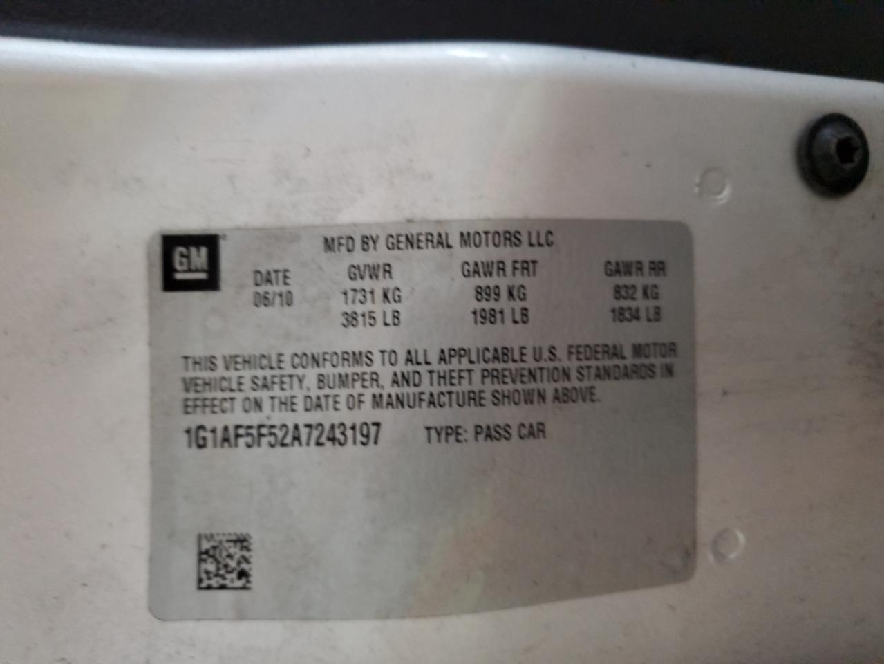 CHEVROLET COBALT 2LT