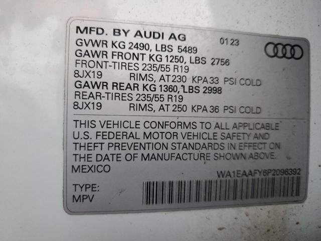 2023 AUDI Q5 WA1EAAFY6P2096392
