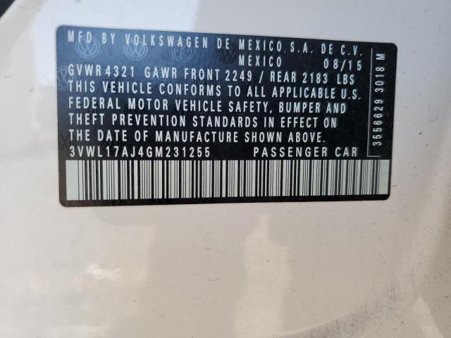 2016 VOLKSWAGEN JETTA SEL 3VWL17AJ4GM231255
