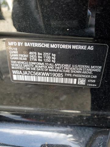 2019 BMW 530 XI WBAJA7C56KWW19085