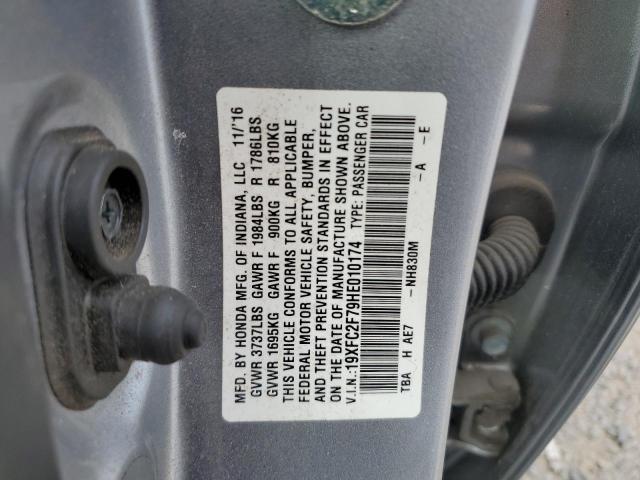 2017 HONDA CIVIC EX 19XFC2F79HE010174