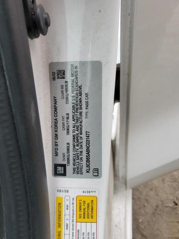 2022 CHEVROLET SPARK LS KL8CB6SA8NC031477