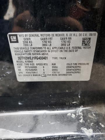 2015 GMC SIERRA K1500 DENALI 3GTU2WEJ1FG430401