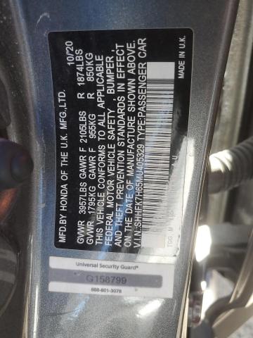 2021 HONDA CIVIC EX #3286895226