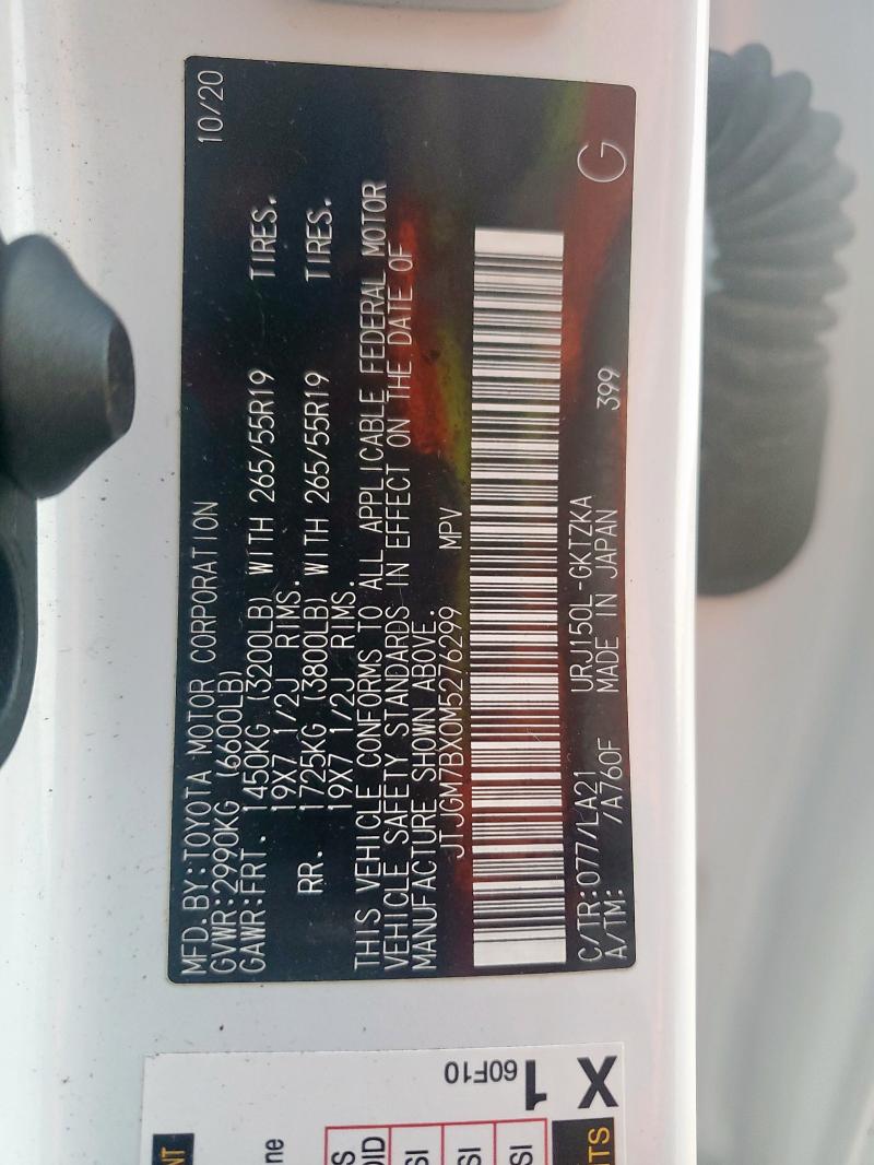 2021 LEXUS GX 460 LUX JTJGM7BX0M5276299