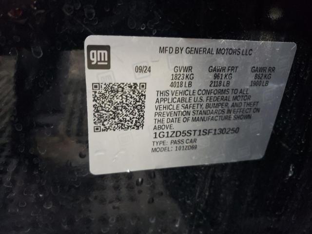 2025 CHEVROLET MALIBU LT 1G1ZD5ST1SF130250