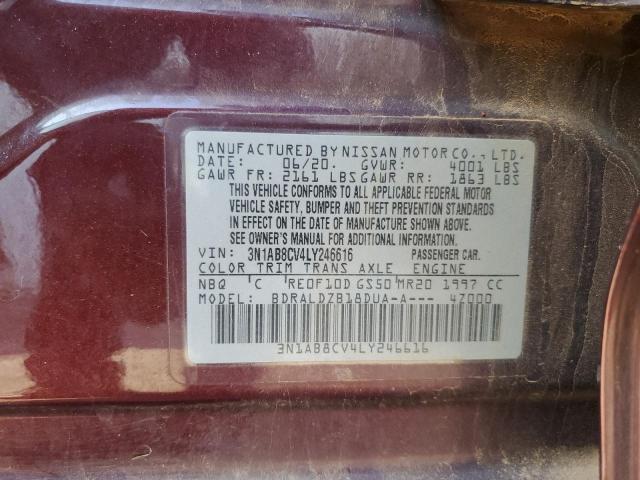 2020 NISSAN SENTRA SV 3N1AB8CV4LY246616