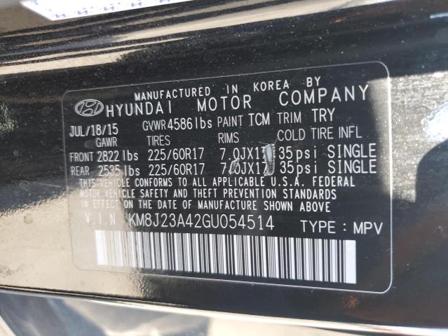 2016 HYUNDAI TUCSON SE KM8J23A42GU054514