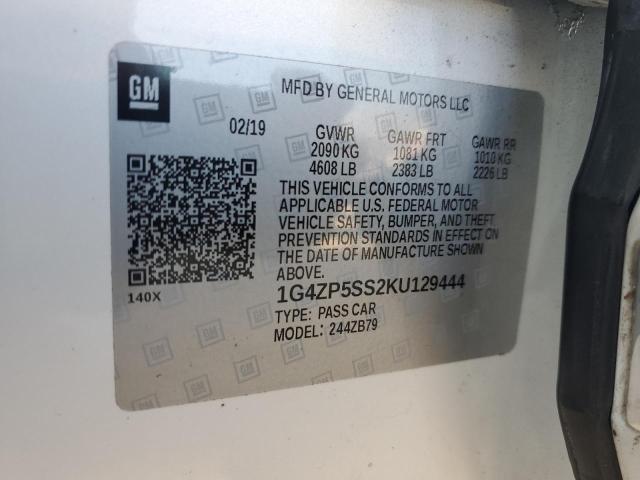 2019 BUICK LACROSSE E 1G4ZP5SS2KU129444