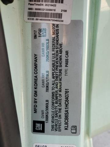 2017 CHEVROLET SPARK LS KL8CB6SA1HC840761