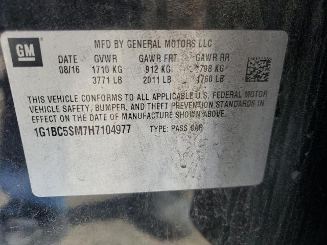 2017 CHEVROLET CRUZE LS 1G1BC5SM7H7104977