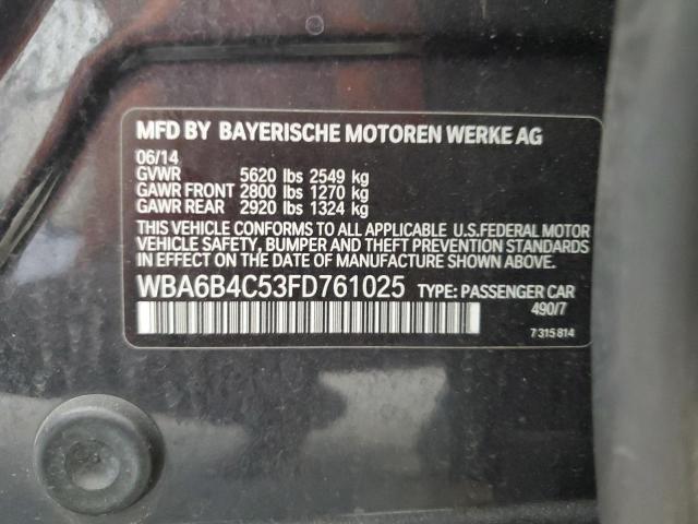 2015 BMW ALPINA B6 WBA6B4C53FD761025