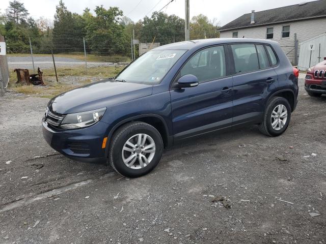 VOLKSWAGEN TIGUAN S 2013 blue 4dr spor gas WVGBV7AX3DW539578 photo #1