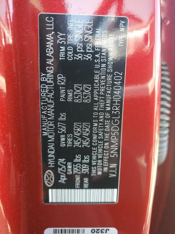 2024 HYUNDAI SANTA FE C 5NMP5DGL3RH040402