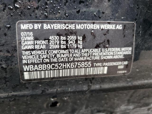 2017 BMW 330 I WBA8B9C52HK675855