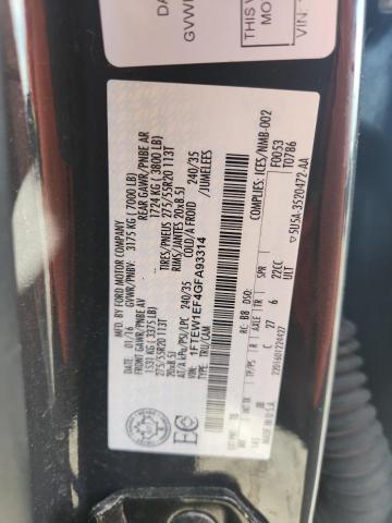 2016 FORD F150 SUPER - 1FTEW1EF4GFA93314