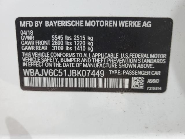 2018 BMW 640 XIGT #3261287947