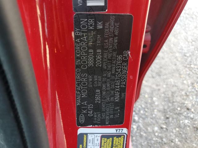 2016 KIA FORTE LX KNAFX4A67G5437696