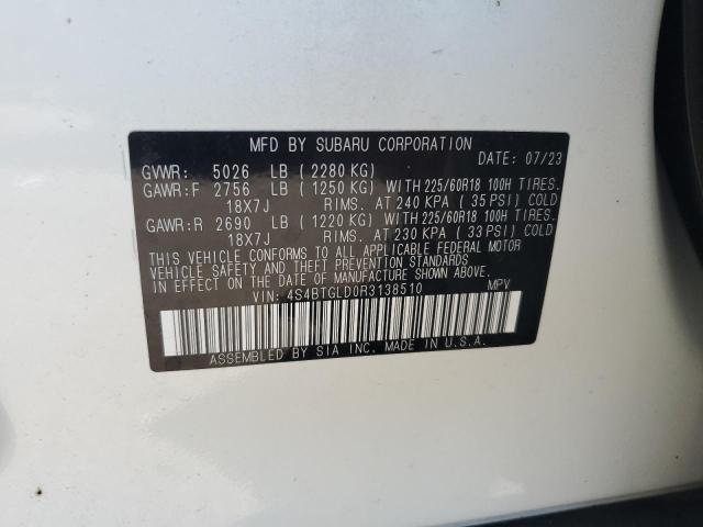 2024 SUBARU OUTBACK ON - 4S4BTGLD0R3138510