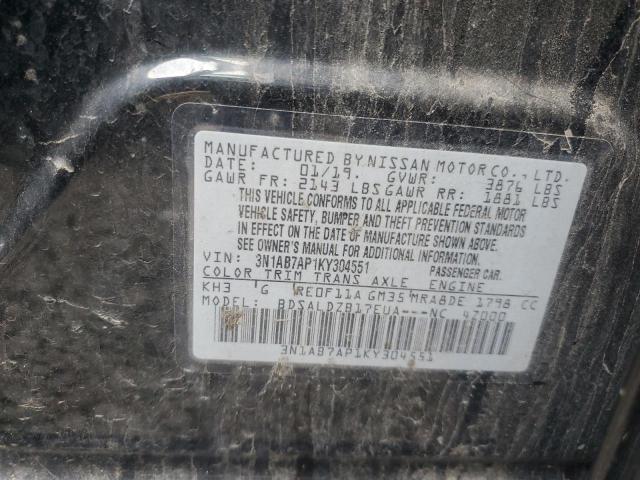 2019 NISSAN SENTRA S - 3N1AB7AP1KY304551