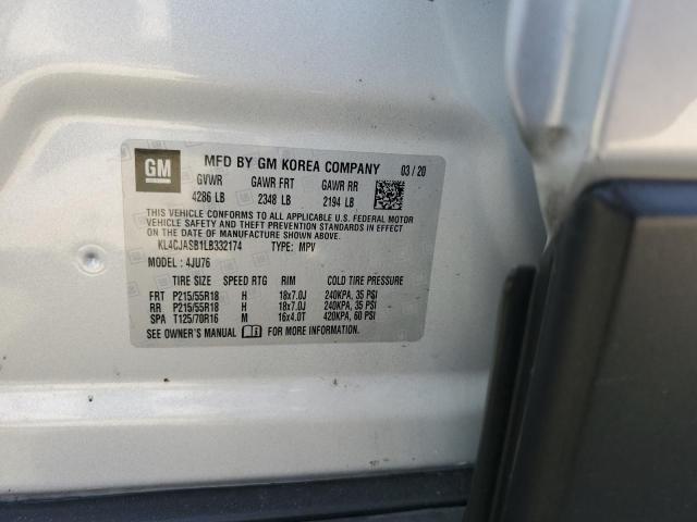 2020 BUICK ENCORE PREFERRED KL4CJASB1LB332174